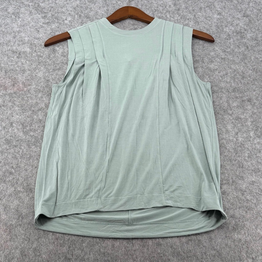 Lululemon Pleated Shoulder Sleeveless Modal Tank Top Sage Green Size 2